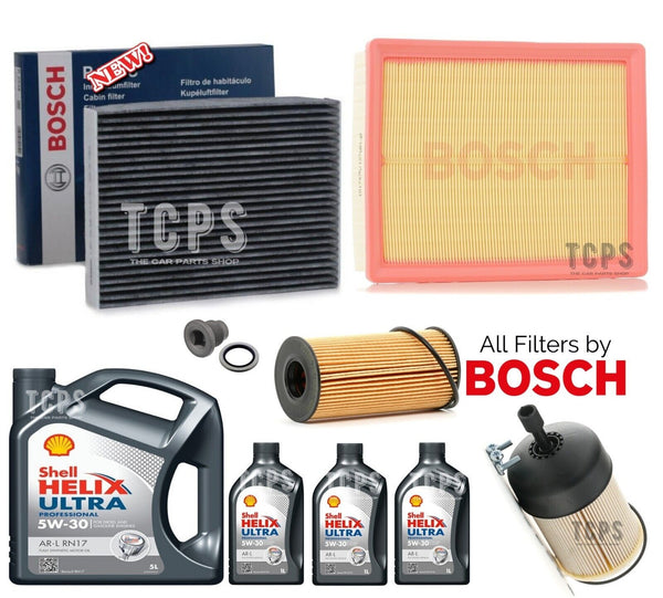 FOR RENAULT TRAFIC 1.6 SL27 MK3 FULL BOSCH SERVICE KIT & 8L SHELL 5W30