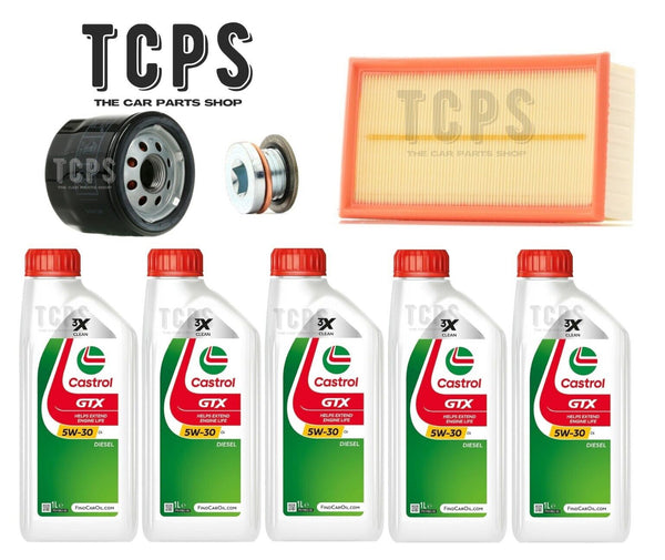 FOR NISSAN NV200 1.5 dCi 2009+ SERVICE KIT 5L CASTROL OIL & OIL & AIR FILTERS