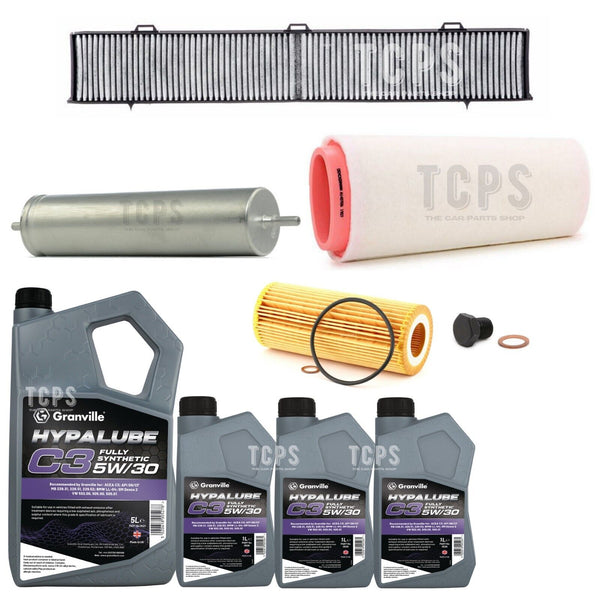 FOR BMW X3 MSPORT E83 FULL SERVICE KIT 8L 5W30 & ALL FILTERS SUMP PLUG