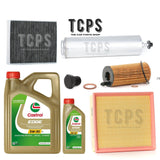 FOR BMW 320D GT F34 FULL SERVICE KIT INC 6L CASTROL OIL & ALL FILTERS & SUMP PL