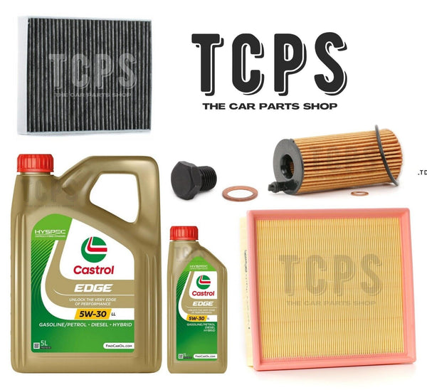 FOR BMW 320D GT F34 SERVICE KIT WITH 6L CASTROL OIL + OIL + AIR + CABIN FILTERS