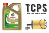 FITS VW CADDY MAXI C20 1.9 TDI REPLACEMENT 5L CASTROL + OIL FILTER WITH SUMP PL