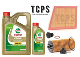 FOR BMW X1 F48 SDRIVE 18D REPLACEMENT 6L 5W30 CASTROL OIL & OIL & AIR FILTERS