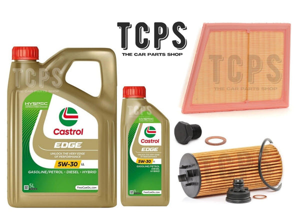 FOR BMW X1 F48 SDRIVE 18D REPLACEMENT 6L 5W30 CASTROL OIL & OIL & AIR FILTERS