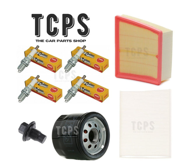 FOR FORD FIESTA ZETEC MK7 1.2 COMPLETE FILTER KIT WITH SPARK PLUGS + SUMP PLUG