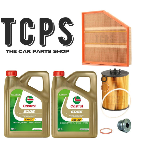 FOR BMW 650I 4.8 E64 REPLACEMENT 8L CASTROL OIL + OIL + AIR FILTERS + SUMP PLUG