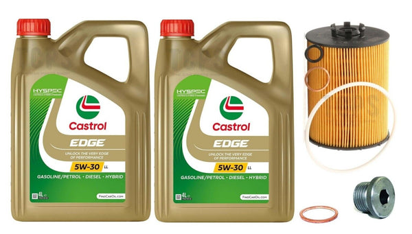 FOR BMW 650I 4.8 E64 REPLACEMENT 8L CASTROL OIL WITH OIL FILTER & SUMP PLUG