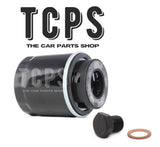 FOR SKODA OCTAVIA MK4 1.4 TSI  SERVICE REPLACEMENT OIL FILTER WITH SUMP PLUG