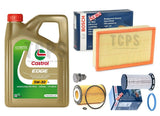FITS AUDI A3 1.6 2.0 TDI S LINE MK3 8V BOSCH SERVICE KIT 5L CASTROL AIR OIL FUEL