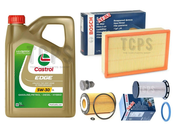 FITS AUDI A3 1.6 2.0 TDI S LINE MK3 8V BOSCH SERVICE KIT 5L CASTROL AIR OIL FUEL