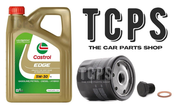 FOR VW UP 1.0 TSI GTI 2011+ REPLACEMENT 4L CASTROL OIL WITH OIL FILTER + SUMP PL