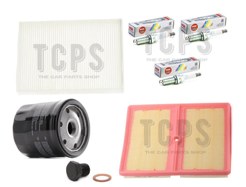FOR VW UP 1.0 TSI GTI 2011+ COMPLETE FILTER REPLACEMENT PACK WITH SPARK PLUGS