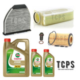 FOR MERCEDES CLS 250 D 2010 - 2018 KIT INC 7L CASTROL OIL & AIR & CABIN FILTERS