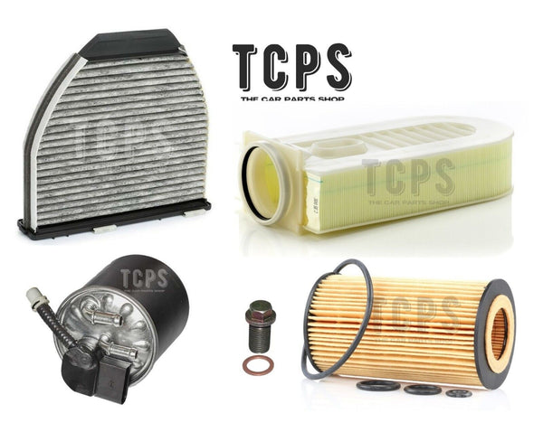 FOR MERCEDES CLS 250 D 2010 - 2018 COMPLETE FILTER REPLACEMENT PACK WITH SUMP PL