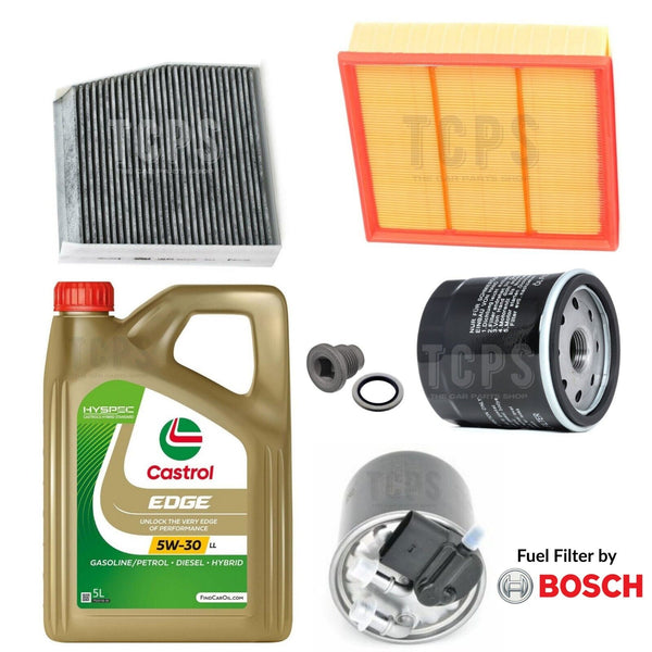 FOR MERCEDES B CLASS 180 CDI 1.5 W246 FULL SERVICE KIT 5L CASTROL & ALL FILTERS