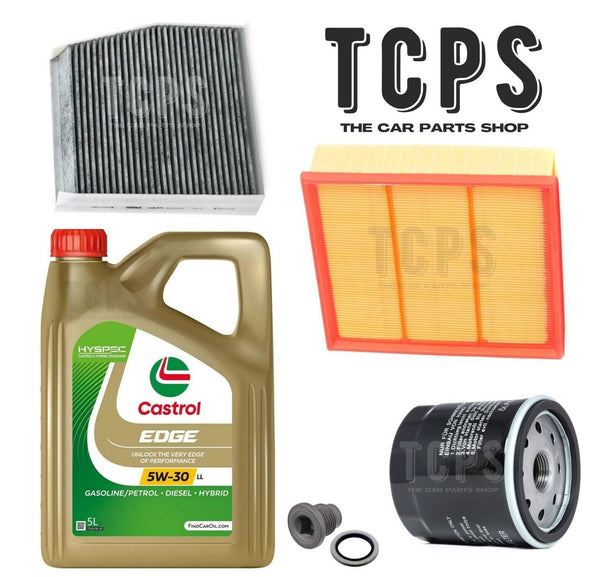 FOR MERCEDES B CLASS 180 CDI 1.5 W246 KIT 5L CASTROL & OIL & AIR & CABIN FILTERS