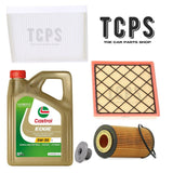 FOR VAUXHALL ASTRA VI 1.4 16V SERVICE KIT 4L CASTROL OIL & ALL FILTERS & SUMP PL