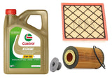 FOR VAUXHALL ASTRA VI 1.4 16V REPLACEMENT 4L CASTROL OIL + OIL + AIR FILTERS
