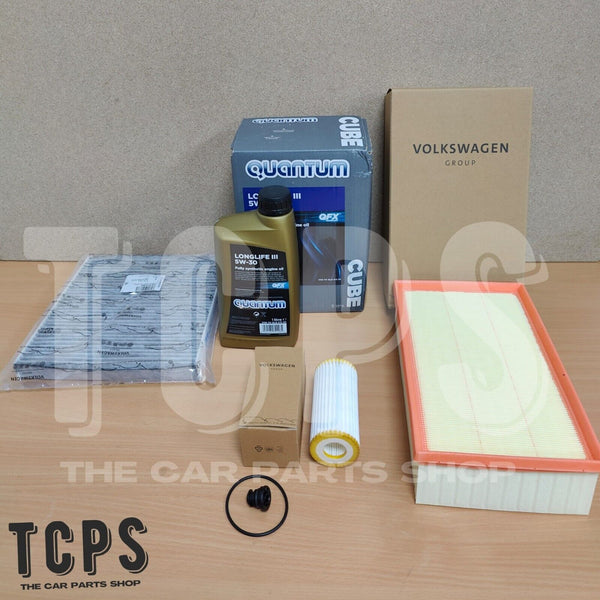 FITS SEAT LEON 2.0 TSI ST CUPRA 300 16-18 FULL OEM GENUINE KIT & 6L QUANTUM OIL