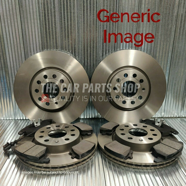 FOR SEAT LEON 1.6 TDI MK3 FRONT REAR BRAKE DISCS & BRAKE PADS