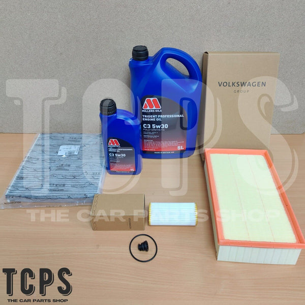 FITS AUDI TT 1.8 TFSI FV 15-18 GENUINE SERVICE PACK WITH 6L MILLERS ENGINE OIL