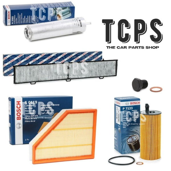 FOR BMW 120D 2.0 M SPORT E88 07-13 BOSCH FILTER ONLY SERVICE KIT WITH SUMP PLUG