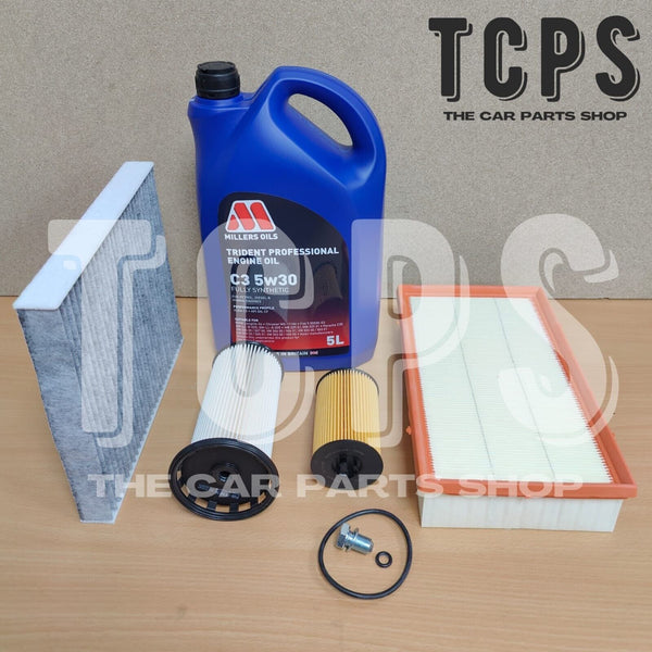 FOR VW SCIROCCO 2.0 TDI 14-17 FILTER KIT REPLACEMENT INC 5L MILLERS PROFESSIONAL