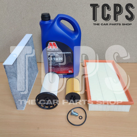 FITS VW T-CROSS 2.0 TDI 2018+ FILTER KIT REPLACEMENT + 5L MILLERS PROFESSIONAL