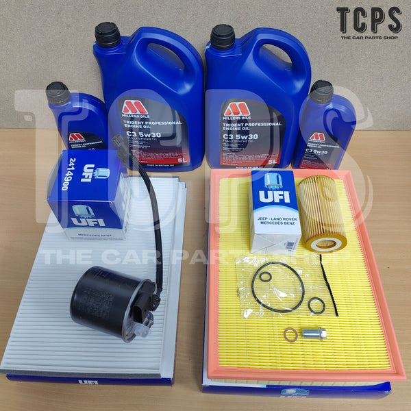 FOR MERCEDES SPRINTER 3.5T VAN B906 09-18 UFI FILTERS & NEW 12L MILLERS OIL