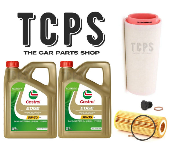FOR BMW X5 30D E70 SERVICE OIL + AIR + FILTERS + 8L CASTROL OIL + SUMP PLUG