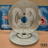FOR MERCEDES A35 AMG W177 PAGID DRILLED FRONT BRAKE DISCS 350MM BRAND NEW PAIR