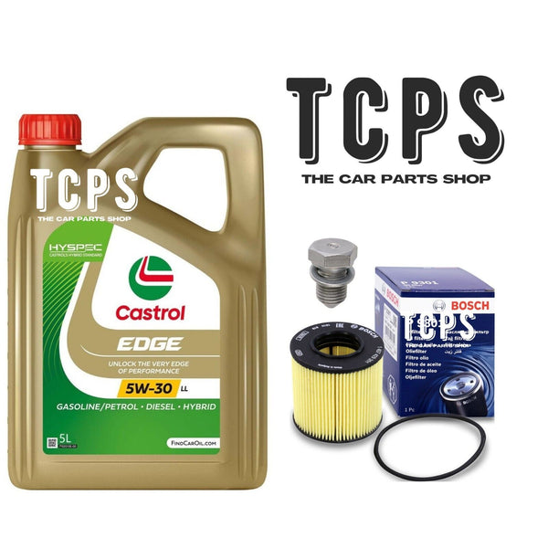 FOR VW GOLF MK5 1.6 FSI 2003+ OIL CHANGE KIT 5L CASTROL MOTOR OIL BOSCH FILTER