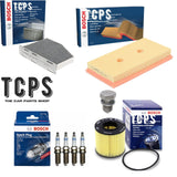 FOR VW GOLF MK5 1.6 FSI 2003+ BOSCH FILTER KIT OIL AIR CABIN FILTERS SPARK PLUGS