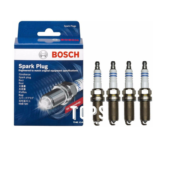 FOR VW GOLF MK5 1.6 FSI 2003+ REPLACEMENT BOSCH SPARK PLUGS X4