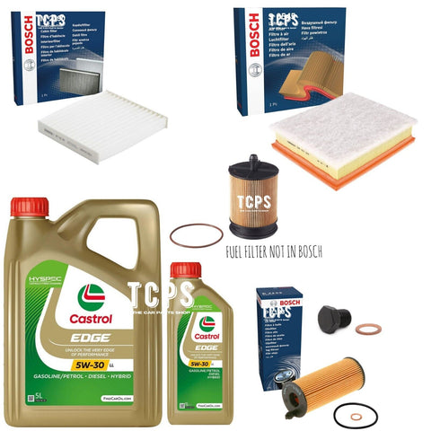 FOR TOYOTA RAV4 MK4 2.0 D4D 2012+ PREMIUM BOSCH SERVICE KIT WITH 6L CASTROL OIL
