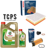 FOR TOYOTA RAV4 MK4 2.0 D4D 2012+ 6L CASTROL BOSCH AIR OIL FILTERS SERVICE PACK