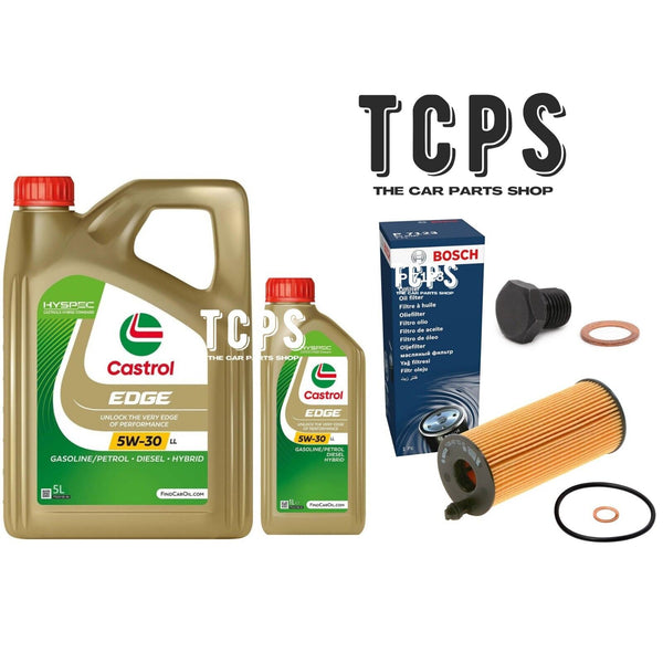 FOR TOYOTA RAV4 MK4 2.0 D4D 2012+ OIL FILTER BY BOSCH & 6L CASTROL MOTOR OIL NEW