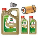 7L Castrol Oil filter Sump plug Service kit for Audi RS Q3 2.5 quattro