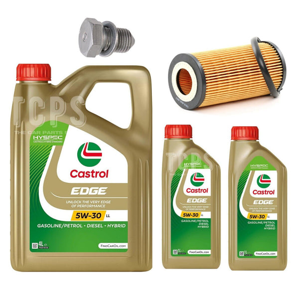 7L Castrol Oil filter Sump plug Service kit for Audi RS Q3 2.5 quattro