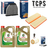 FITS MERCEDES E350 207 3.5 CGI 2009+ FULL BOSCH FILTERS SERVICE KIT 8L CASTROL