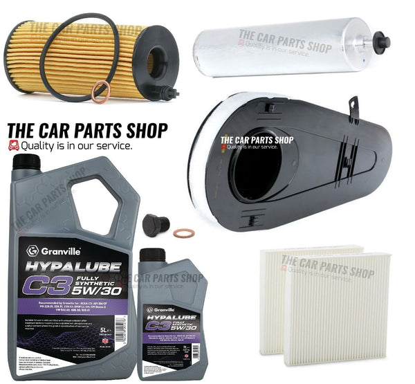 FITS BMW 520D SE F10 FULL SERVICE KIT WITH 6L GRANVILLE C3 & ALL NEW FILTERS