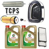 FOR BMW X5 40D 30D E70 COMPLETE SERVICE KIT WITH ALL FILTERS 8L CASTROL