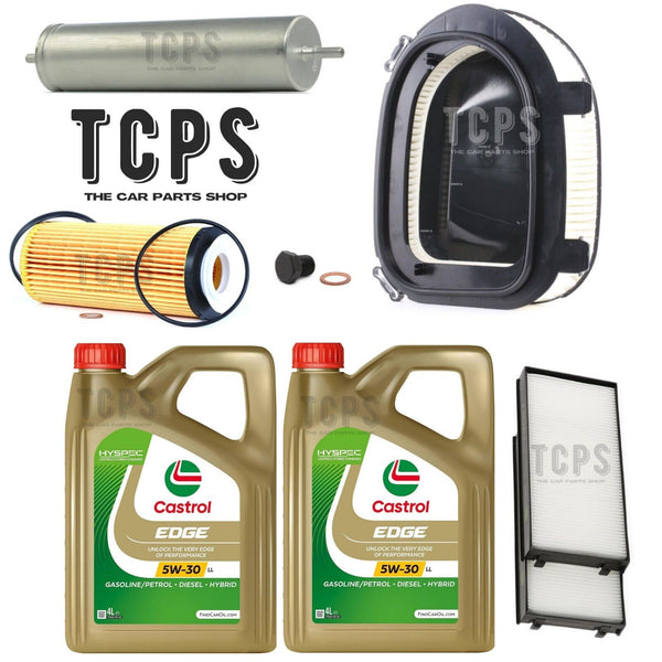 FOR BMW X5 40D 30D E70 COMPLETE SERVICE KIT WITH ALL FILTERS 8L CASTROL
