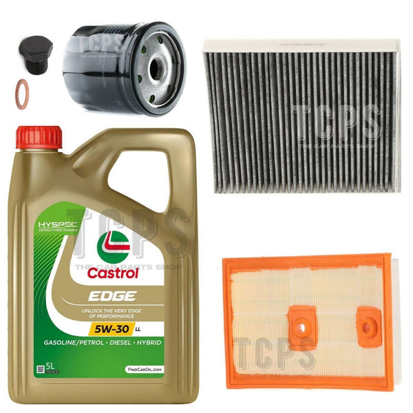 FOR SKODA SUP[ERB 1.4 TSI MK4 SERVICE KIT 5L CASTROL & AIR OIL FUEL