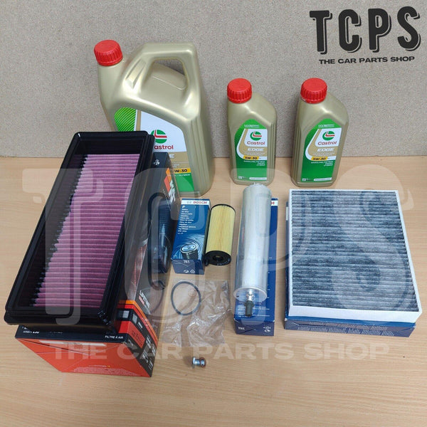 FITS APLINA D4 BITURBO F32 F33 BOSCH K&N SERVICE KIT PACK & 7L CASTROL OIL