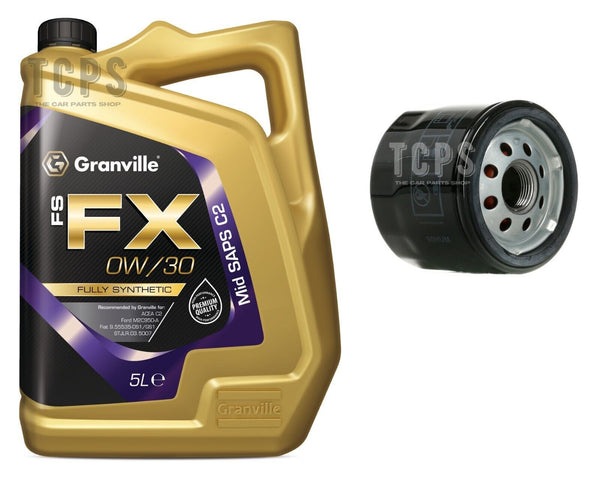 TO FIT HONDA CIVIC 1.6 I-DTEC FK37 SERVICE KIT 5L GRANVILLE 0W30 & OIL FILTER