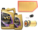 FOR VOLVO XC60 D4 15-17 6L GRANVILLE 0W30 OIL & AIR OIL FILTERS SUMP PLUG