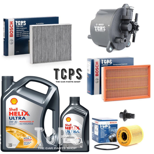 FOR LAND ROVER FREELANDER L359 2.2 TD4 2006+ FULL BOSCH SERVICE KIT 6L SHELL OIL
