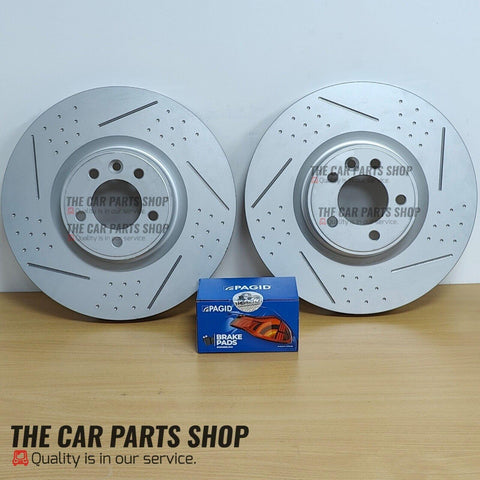 FITS AUDI S3 8V PAGID FRONT DIMPLED & SLOTTED DISCS 340MM & PAGID FRONT PADS
