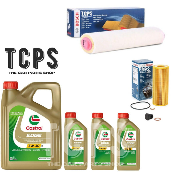FOR BMW X5 E70 2.0L 2006-2013 BOSCH SERVICE KIT AIR OIL FILTERS 8L CASTROL OIL